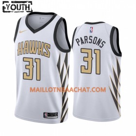 Maillot NBA Atlanta Hawks Chandler Parsons 31 Nike 2019-20 Blanc City Edition Swingman - Enfant